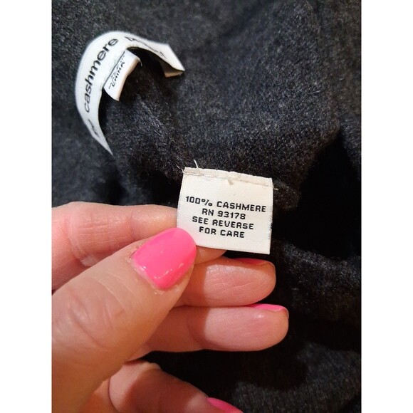 The Cashmere Project Joggers Gray 100% Cashmere Sweatpants Side Stripe XS - Picture 7 of 7